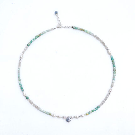 Tianhe stone natural stone beaded necklace natural freshwater pearl necklace