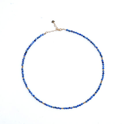 Lapis Lazuli Natural Stone Beaded Necklace